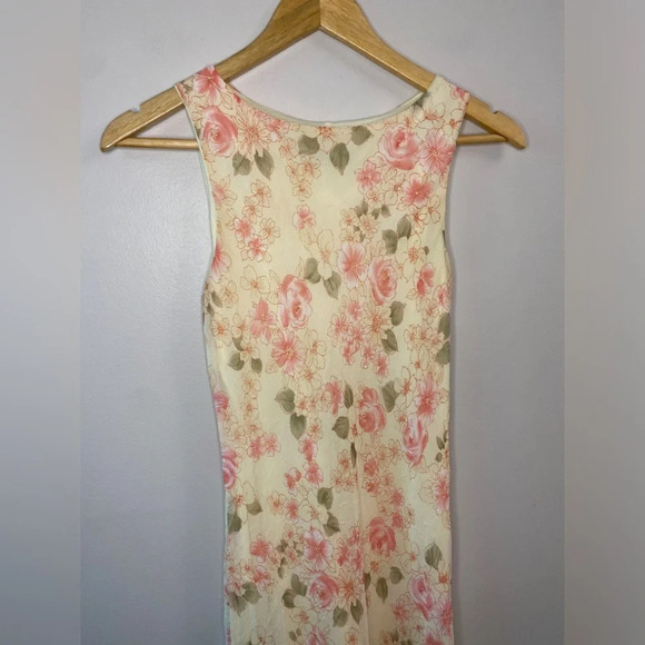 Vintage 90’s/Y2K Asymmetrical Floral Midi Dress - Picture 4 of 6